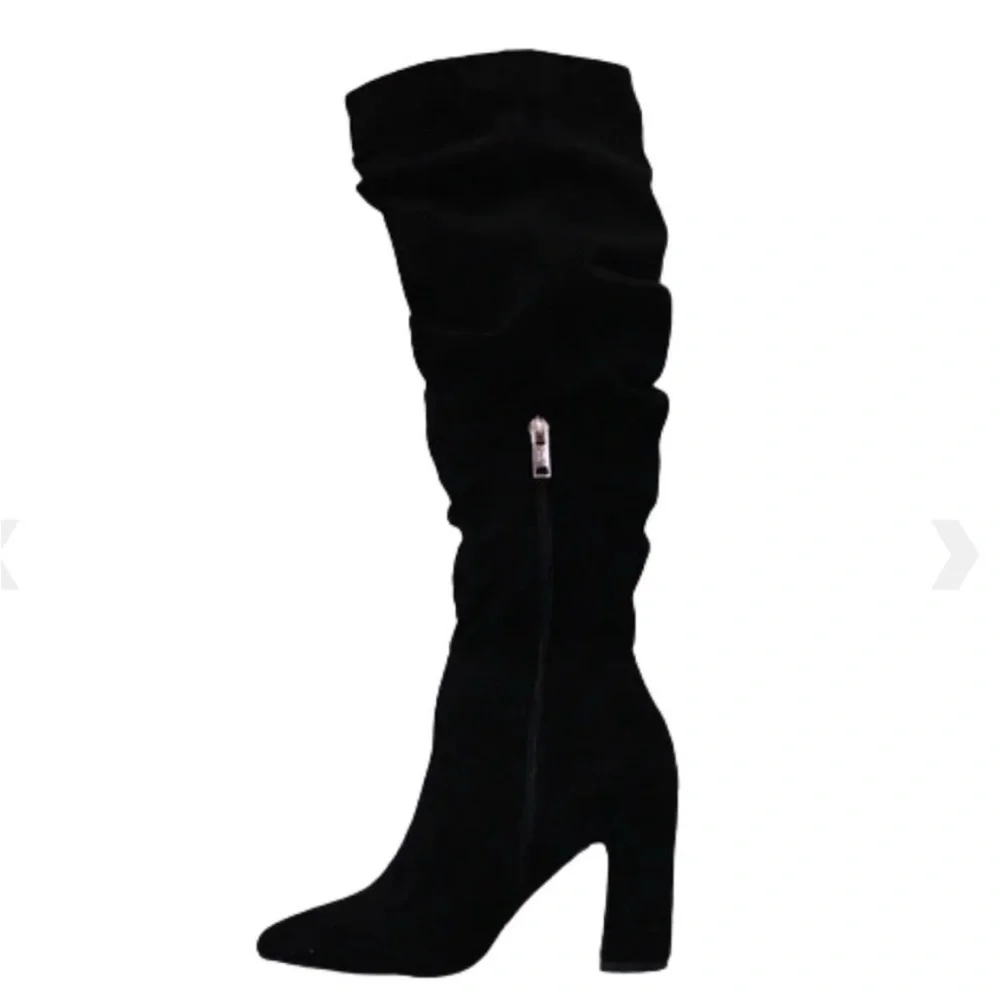 🎓TOP Moda Black Over the Knee Boots